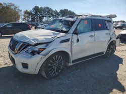 Salvage cars for sale at Loganville, GA auction: 2020 Nissan Armada Platinum