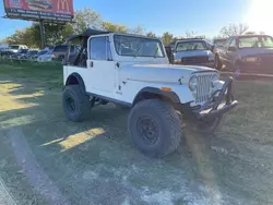 Salvage cars for sale at Grand Prairie, TX auction: 1983 Jeep Jeep CJ7