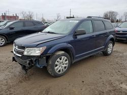 Salvage cars for sale at Lansing, MI auction: 2018 Dodge Journey SE