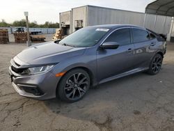 Salvage cars for sale at Fresno, CA auction: 2021 Honda Civic Sport