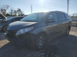 Salvage cars for sale at Bridgeton, MO auction: 2018 Toyota Sienna XLE