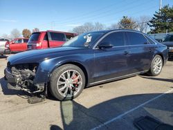 Salvage cars for sale at Moraine, OH auction: 2012 Audi A8 L Quattro