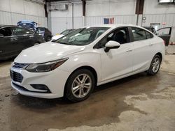 Salvage cars for sale at Franklin, WI auction: 2017 Chevrolet Cruze LT