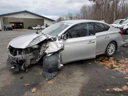 Salvage cars for sale at East Granby, CT auction: 2018 Nissan Sentra S