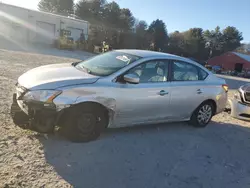 Salvage cars for sale at Mendon, MA auction: 2015 Nissan Sentra S