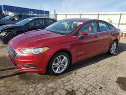 Vehiculos salvage en venta de Copart Woodhaven, MI: 2018 Ford Fusion SE Hybrid