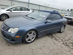 Salvage cars for sale at Dyer, IN auction: 2005 Mercedes-Benz CLK 500