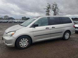 Salvage cars for sale from Copart San Martin, CA: 2007 Honda Odyssey LX