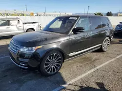 Salvage cars for sale at Van Nuys, CA auction: 2016 Land Rover Range Rover Autobiography