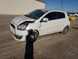 Salvage cars for sale from Copart Temple, TX: 2017 Mitsubishi Mirage SE