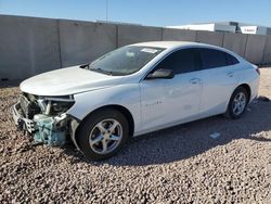 Chevrolet Malibu ls salvage cars for sale: 2018 Chevrolet Malibu LS