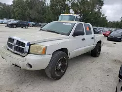 Salvage trucks for sale at Ocala, FL auction: 2005 Dodge Dakota Quad SLT