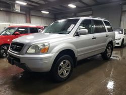 Salvage cars for sale at Elgin, IL auction: 2005 Honda Pilot EXL