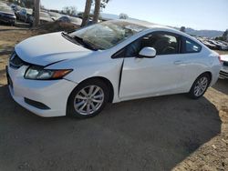 Salvage cars for sale at San Martin, CA auction: 2012 Honda Civic EX