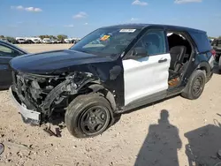 Salvage cars for sale from Copart San Antonio, TX: 2021 Ford Explorer Police Interceptor