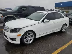 Salvage cars for sale at Woodhaven, MI auction: 2013 Mercedes-Benz C 300 4matic