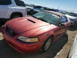 Ford Mustang salvage cars for sale: 2000 Ford Mustang