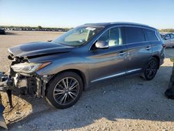 Salvage cars for sale at San Antonio, TX auction: 2016 Infiniti QX60