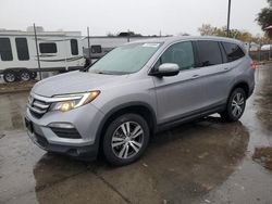 Salvage cars for sale at Sacramento, CA auction: 2018 Honda Pilot EXL