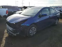 Salvage cars for sale at Elgin, IL auction: 2018 Toyota Prius