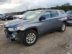 Chevrolet salvage cars for sale: 2018 Chevrolet Traverse LS