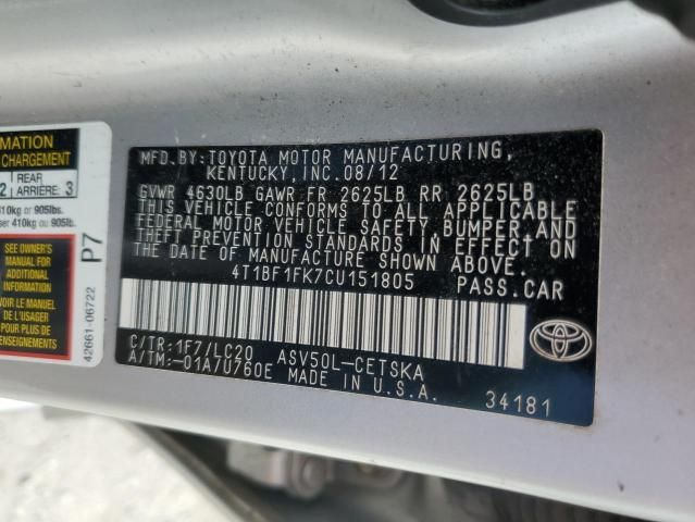 2012 Toyota Camry Base