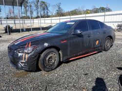 Salvage cars for sale from Copart Spartanburg, SC: 2018 Infiniti Q50 Luxe