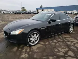 Vehiculos salvage en venta de Copart Woodhaven, MI: 2014 Maserati Quattroporte S