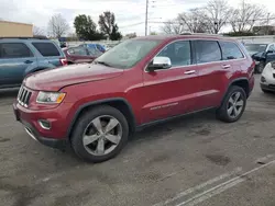 Salvage cars for sale at Moraine, OH auction: 2015 Jeep Grand Cherokee Limited