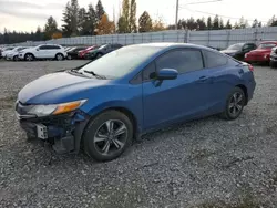 Salvage cars for sale at Graham, WA auction: 2015 Honda Civic EX