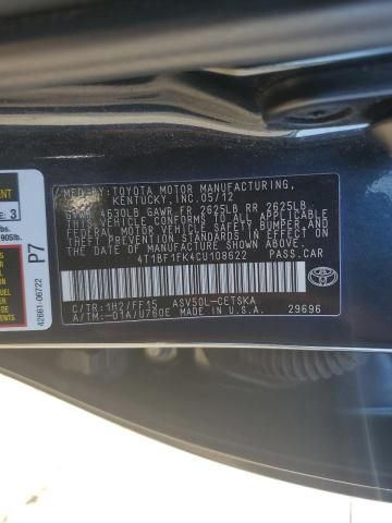 2012 Toyota Camry Base