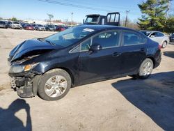 Salvage cars for sale from Copart Lexington, KY: 2013 Honda Civic LX