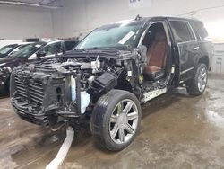 Salvage cars for sale at Elgin, IL auction: 2017 Cadillac Escalade Luxury