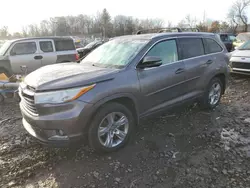 Salvage cars for sale from Copart Chalfont, PA: 2016 Toyota Highlander Limited