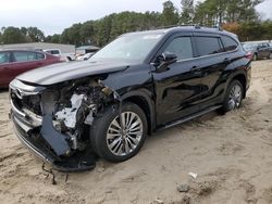 Salvage cars for sale at Seaford, DE auction: 2022 Toyota Highlander Platinum