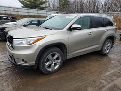 Vehiculos salvage en venta de Copart Davison, MI: 2015 Toyota Highlander Limited