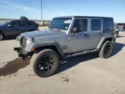 Salvage cars for sale at Wilmer, TX auction: 2016 Jeep Wrangler Unlimited Sport