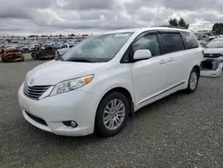 Salvage cars for sale at Antelope, CA auction: 2016 Toyota Sienna XLE