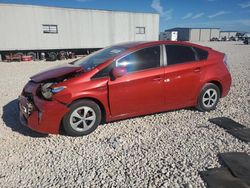 Salvage cars for sale from Copart Temple, TX: 2013 Toyota Prius