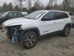 Salvage cars for sale at Waldorf, MD auction: 2014 Jeep Cherokee Trailhawk