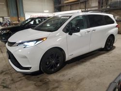 Toyota Sienna xse salvage cars for sale: 2021 Toyota Sienna XSE