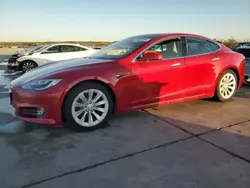 Salvage cars for sale at Grand Prairie, TX auction: 2016 Tesla Model S