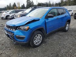 Jeep salvage cars for sale: 2017 Jeep Compass Sport