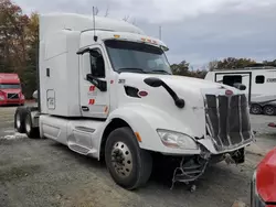 Salvage trucks for sale at Waldorf, MD auction: 2017 Peterbilt 579