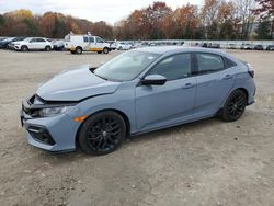 Salvage cars for sale at North Billerica, MA auction: 2021 Honda Civic Sport