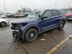 Salvage vehicles for parts for sale at auction: 2022 Ford Explorer Police Interceptor