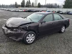 Vehiculos salvage en venta de Copart Graham, WA: 2002 Toyota Camry LE