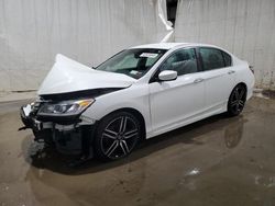 Salvage cars for sale at Central Square, NY auction: 2016 Honda Accord Sport