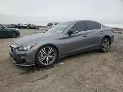 Salvage cars for sale at Fredericksburg, VA auction: 2019 Infiniti Q50 Luxe