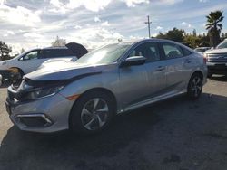 Salvage cars for sale from Copart San Martin, CA: 2020 Honda Civic LX